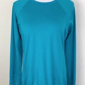 Lucy Tech Cinch Hem Long Sleeve Shirt Medium